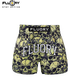 FLUORY NTS-C1185 MUAY THAI BOXING SHORTS XS-XXXL UNISEX JUNIOR & ADULT