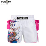 FLUORY MTSF115 MUAY THAI BOXSHORTS XS-XXXL Rot Gelb UNISEX JUNIOR &amp; ERWACHSENE