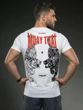 Vszap Best In The Fight VT085 Muay Thai Box-T-Shirt, S-2XL, Weiß