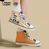 FEIYUE Retro Since 1958 High Top Canvas Sneakers Size 35-44 Unisex