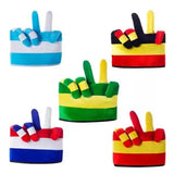 2026 Soccer Football Fan Velvet Victory Finger Hat Unisex Free Size 5 Colours
