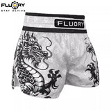 FLUORY MTSF126 MUAY THAI BOXING SHORTS XS-XXXL 4 COLOURS UNISEX JUNIOR & ADULT
