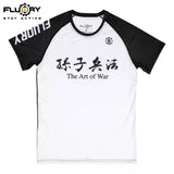 FLUORY TF05 Kampftraining T-Shirt S-XL Dunkelblau 