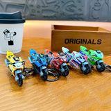 Miniature Racing bikes Motorcycle Pull-Back Toys Keychain Gifts 5 Colours