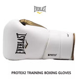 EVERLAST PROTEX 2 TRAINING BOXING GLOVES  Synthetic Leather Size 10-14 oz 2 Colours