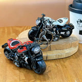 Miniature Sports Cruiser Motorcycle Pull-Back Toys Keychain Gifts 4 Colours