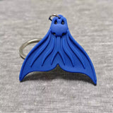 MARSET Silicone Mermaid Monofin Keyrings Gifts 4 Colours
