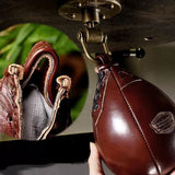 SUMMITDRAGON Handcrafted Vintage Boxing  Punching Speed Bag Cowhide Leather