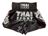 THAI FIGHT MUAY THAI MMA BOXING Shorts S-XXL Black