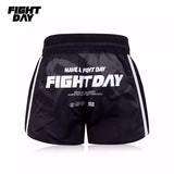 FIGHTDAY FDMS101 MUAY THAI MMA BOXING SHORTS M-XXL Black