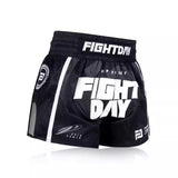 FIGHTDAY FDMS101 MUAY THAI MMA BOXING SHORTS M-XXL Black