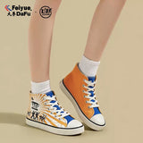 FEIYUE Retro Since 1958 High Top Canvas Sneakers Size 35-44 Unisex
