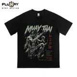 FLUORY TF46 Muay Thai Boxing Training T-Shirt XS-XXXL Black