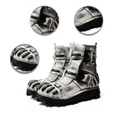 Motorcycle Biker Rock Punk Gothic Boots FWMB016 Cowhide Leather Size 37-50 3 Colours
