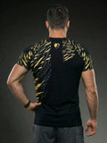 Vszap VT091 Kick Boxing T-Shirt S-2XL Black Gold