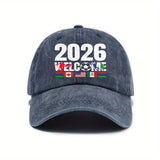 2026 Soccer Football Fan Cap Hat Unisex Free Size 8 Colours