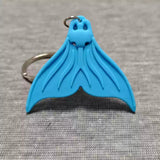 MARSET Silicone Mermaid Monofin Keyrings Gifts 4 Colours