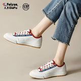 FEIYUE Classic Low Top Canvas Shoes Size 35-44 Unisex White