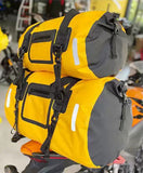 Heavy-duty Large Capacity Motorcycle Travel Dry Bag Tail Bag 500D PVC Size 40/60L Yellow