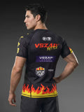 Vszap VT135 Fire Flame MMA Rashguard Dry Tech T-Shirt M-2XL