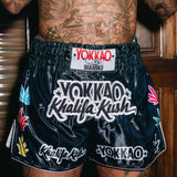 YOKKAO KHALIFA KUSH MUAY THAI MMA BOXING Shorts S-XXL Black