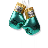 NO BOXING NO LIFE BOXING BOXING GLOVES KEYRINGS PAIR Green Gold