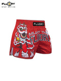 FLUORY MTS-C1206  LION DANCE MUAY THAI BOXING SHORTS XS-XXXL UNISEX JUNIOR & ADULT