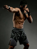 VSZAP MMAS070 MMA FIGHT SHORTS XXS-XL GREY BLACK