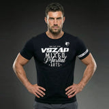 Vszap Mixed Martial Arts VT020 Muay Thai Boxing T-Shirt S-4XL Schwarz