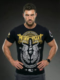 Vszap VT009 Muay Thai Box-T-Shirt S-4XL Schwarz