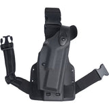 Airsoft Tactical Military Right Drop-Leg Thigh Molded Polymer  Pistol Holster System For Glock