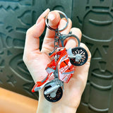 Miniature Racing bikes Motorcycle Pull-Back Toys Keychain Gifts 5 Colours