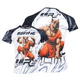 ROLLHO FIGHTING BULL DOLL COMBAT SPORTS TRANING T-SHIRT RASHGUARD Unisex Size S-XXL