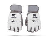 TEEWOO WT Approved TKD Taekwondo Fight Gloves Unisex Size XXS-XXL Grey White