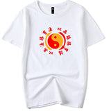 Martial Art Kung Fu JKD Jeet Kune Do Training T-Shirt Cotton Junior & Adult Size S-3XL/110-150 Black/White