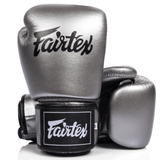 Fairtex BGV1C-PLUS MUAY THAI BOXING GLOVES Size 10-16 oz Gun Metallic