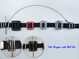 Spearfishing Dive Belt & Stringer Combo Set Heavy-Duty Coated Stainless Steel Cable 80 cm