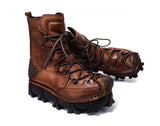 Motorcycle Biker Rock Punk Gothic Boots FWMB015 Cowhide Leather Size 37-50 3 Colours