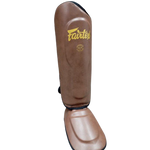 FAIRTEX SP9 ULTRA ERGO SHIN GUARD PROTECTOR S-XL BROWN