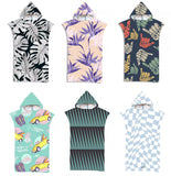 Adult Hooded Beach Towel Surf Ponchos 110 x 75 cm Vary Colours