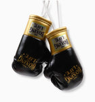 NO BOXING NO LIFE BOXING BOXING GLOVES KEYRINGS PAIR Black Gold