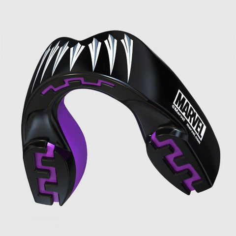 SAFEJAWZ Marvel Black Panther SPORTS MUAY THAI BOXING MMA SELF-FIT MOUTHGUARD Black Senior Age 12+