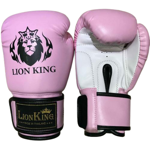 LION KING 2293 MUAY THAI  BOXING GLOVES 8-16 oz Baby Pink