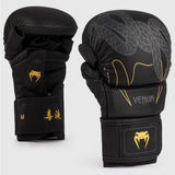 VENUM-05756-109 Serpenti MMA SPARRING GLOVES Size M Black Silver Gold