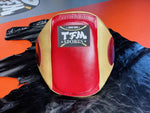 TFM BPV2 CUSTOM MADE MUAY THAI BOXING MMA SPARRING BELLY PROTECTOR PAD Leather Size Free