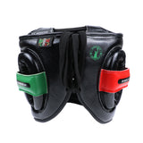 No Boxing No Life Full Face Protector Boxing Sparring Headgear Head guard Leather M-L Black