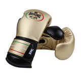 No Boxing No Life Boxing Gloves Extended Cuff Protection Microfiber 10-16 oz Gold