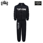 Top King TKSNS Sauna Suit Vinyl Sweatsuit Silver M-XXXL (SET)