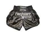TFM The Fight Master Muay Thai Boxing Shorts XXS-XXXL Black Unisex Adults & Kids