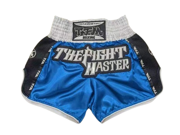 TMF The Fight Master Muay Thai Boxing Shorts XXS-XXXL Blue Unisex Adults & Kids